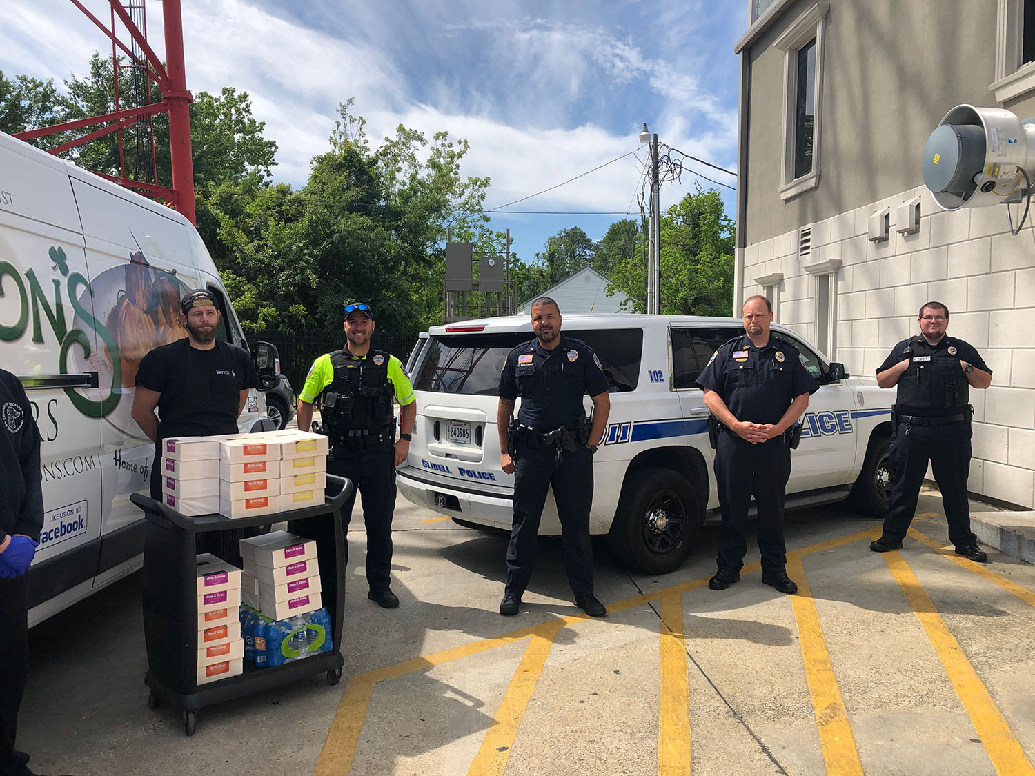 Slidell Police Department receives meals from Patton's Caterers