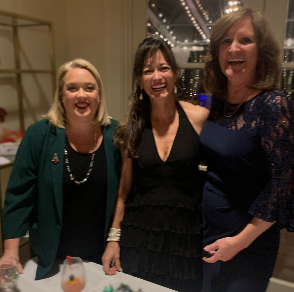 Incoming President Kristen Stanley-Wallace with incoming Executive Director Reina Gardner and retiring Executive Director Judy Walz