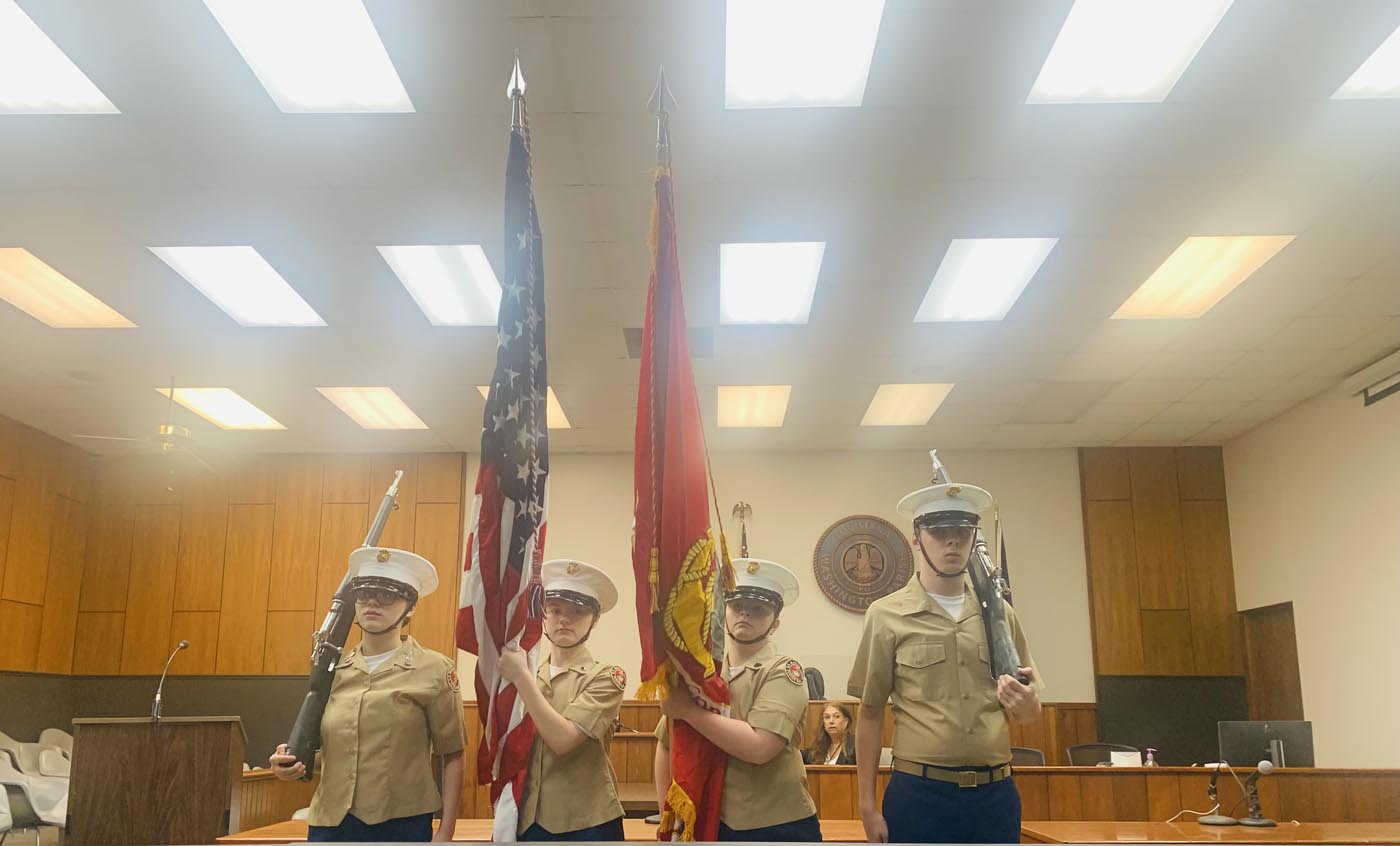 Presentation of Colors-Franklinton High School Marine Corps JROTC