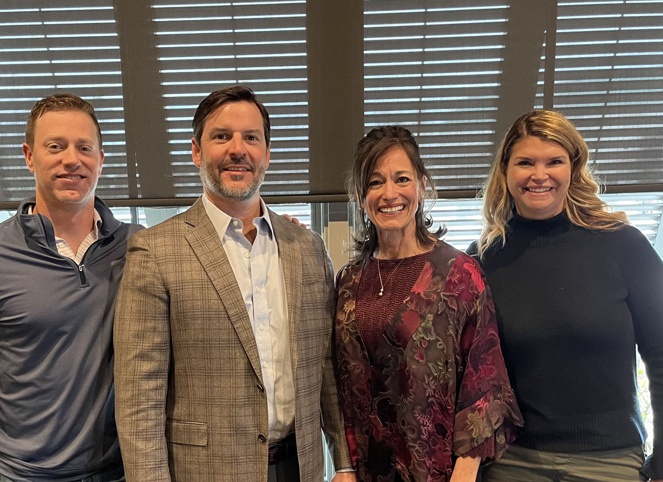 2025 Board and Executive Director. Pictured: Luke Lancaster, Mike Nicaud, Reina Gardner and Amanda Trosclair